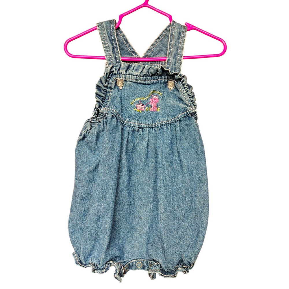 Elmo baby bubble 6/9 month denim Sesame Street Embroidered‎